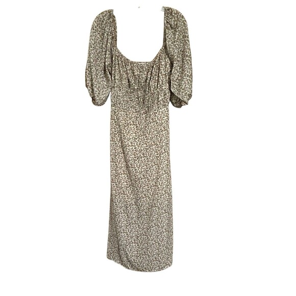 Bohme Midii Dress Size medium Floral Boho Granny Retro Spring Milkmaid - Picture 6 of 10